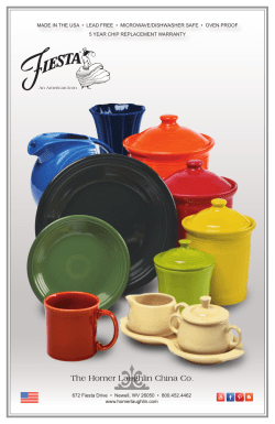 Homer Laughlin China Fiesta Brochure 2015