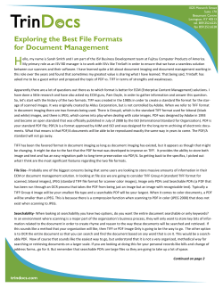 Exploring the Best File Formats for Document Management
