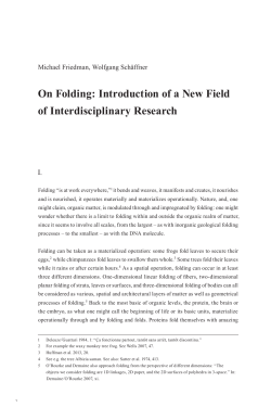 On Folding - Humboldt-Universit&auml;t zu Berlin