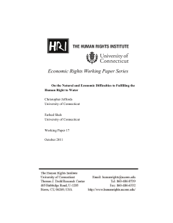 Economic Rights Working Paper Series