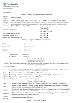 Material Safety Data Sheet Bromothymol blue MSDS# 60100