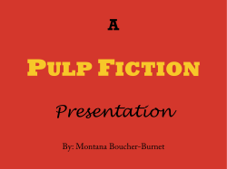 Pulp Fiction Presentation