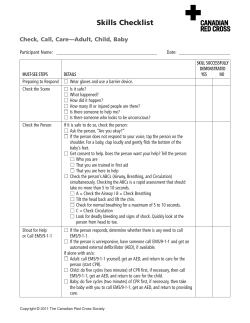 Skills Checklist