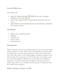 Lesson Objectives Vocabulary Introduction Molar