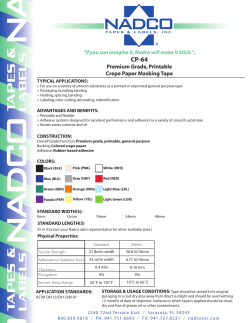 CP64 (Premium Grade Printable Crepe Paper Masking