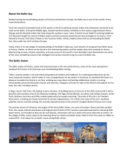 About the Baltic Sea - Five Stars of Scandinavia