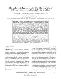 Effects of Abiotic Factors on Microbial Characteristics