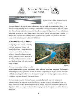 Missouri Streams Fact Sheet: Stream Channel