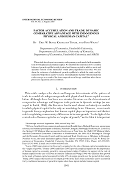 FACTOR ACCUMULATION AND TRADE: DYNAMIC
