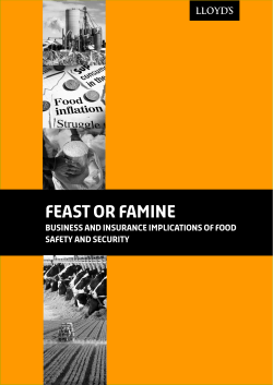 Food report - Lloyd`s of London