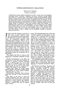 Power-Dependence Relations