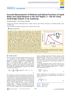 Accurate Measurements of Dielectric and Optical Functions of Liquid