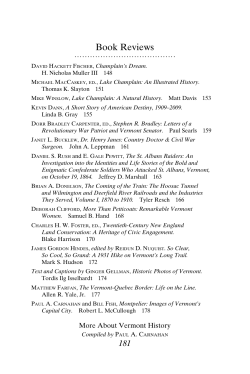 Champlain`s Dream - Vermont Historical Society
