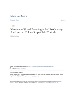 Dilemmas of Shared Parenting in the 21st Century