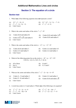 Coordinate Geometry 1 - unit 3