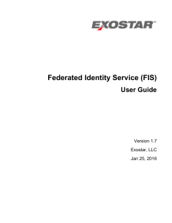 Federated Identity Service (FIS)