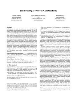 Synthesizing Geometry Constructions