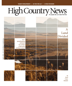 A Land Divided - High Country News
