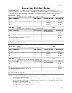Exhibit 5-K: Documenting Clinic Scale Testing