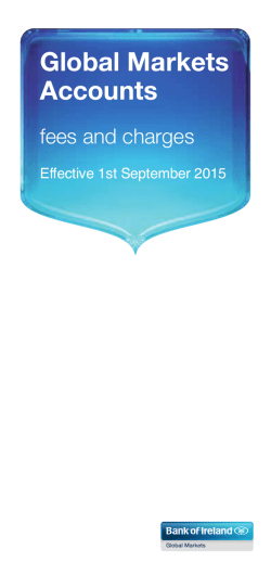 Fees and Charges (Accounts) - Bank of Ireland Corporate Banking