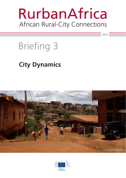RurbanAfrica Briefing No. 3