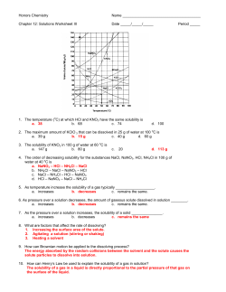 Honors Chemistry