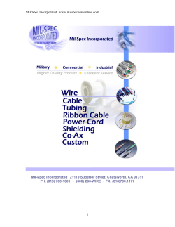 Mil-Spec Incorporated. www.milspecwireonline.com i Mil