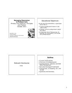 Depression - Continuing Medical Education