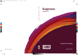 Kagisano Number 10 - Council on Higher Education