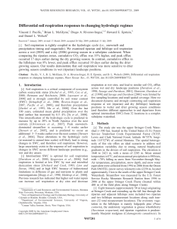 Differential soil respiration responses to changing hydrologic regimes