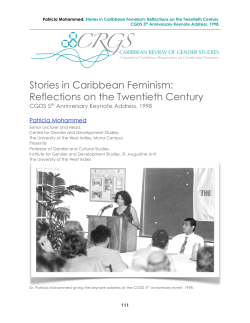 Stories in Caribbean Feminism: Reflections on