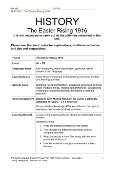 HISTORY: The Easter Rising 1916 HISTORY