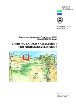 carrying capacity assessment for tourism development