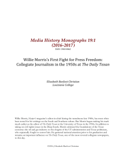 Media History Monographs 19:1 (2016-2017)