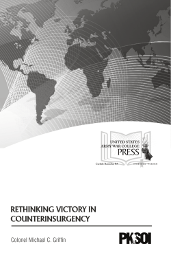 Rethinking Victory In Counterinsurgency