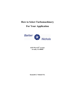 How to Select Turbomachinery For Your Application - Barber