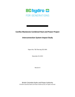 Conifex Mackenzie Combined Heat and Power Project