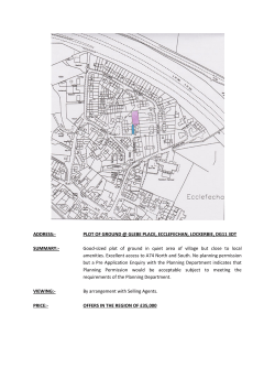 PLOT OF GROUND @ GLEBE PLACE, ECCLEFECHAN