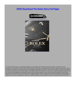 The Rolex Story Full Pages