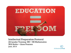 unit rate - Achievement First