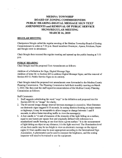 March 16 - Medina Township