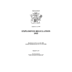 explosives regulation 1955
