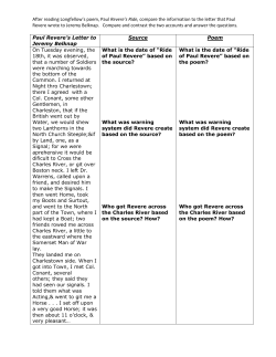 Paul Revere Comparison Chart
