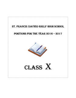 class class x - St Francis Xavier Girls High School | Bangalore