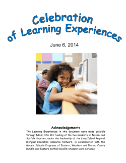 2013-14 Title III Consortium Lrng Exp. Compilation_FINAL