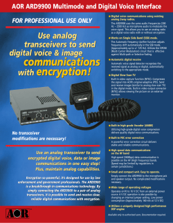 363kB - AOR Ltd.