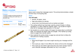 Make a scytale - Science Museum