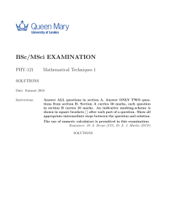 solutions - QMplus - Queen Mary University of London