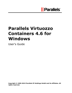 Parallels Virtuozzo Containers 4.6 for Windows