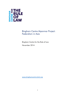 Federalism in Asia